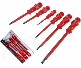 Set of isolated screwdrivers  6 elements